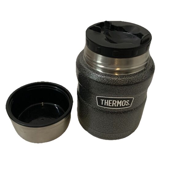 Thermos Stainless Steel 16oz Vacuum Insulated Food Soup Jar Gray  NO Spoon - Picture 1 of 6